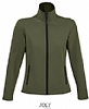 Chaqueta Soft Shell Race Mujer Sols - Color Army